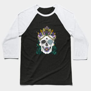 Mermaid Queen, Royal Dead Skull Baseball T-Shirt